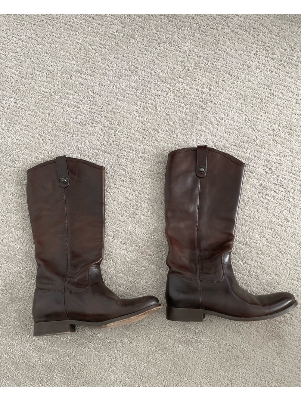 Frye Leather Boots Size 8.5 Dark Brown - Picture 4 of 9